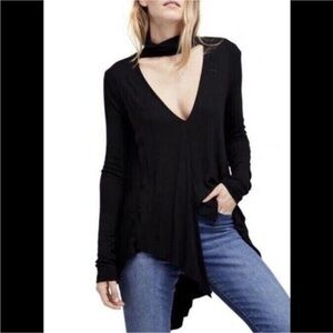 Free People Uptown Turtle Choker Neck Top size XS